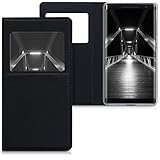 kwmobile Flip Case for Nokia 8 Sirocco - PU Leather Book Style Wallet Protective Cover with Window - Black