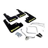 Rally Armor Black UR Mud Flap with Green Logo and