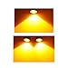 YINTATECH 10x Eagle Eye LED Bulbs 9W 12V Bumper Power Wheel Front Grill Light Truck Motorcycle Daytime Running DRL DIY Lighting Kit (23mm, Amber)