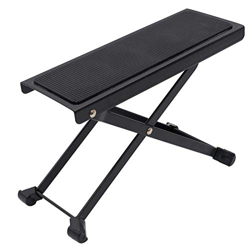 EASTROCK Guitar Foot Stool Height Adjustable Folding Foot Rest Made of