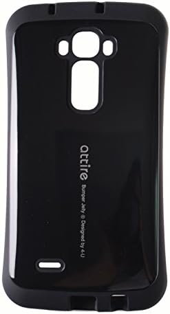 Premium Strong TPU Cover [Slim Fit] Vibrant Color Bumper Flexible Soft Gel Case [Shock Absorption] LG G Flex 2 (Black)