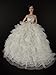 Olivia's Doll Closet Beautiful White Gown with Tons of Ruffles Ball Gown Made to Fit The Barbie Doll