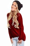 LOLLI COUTURE ROUND NECK LONG-SLEEVE PULL-OVER HIGH-LOW SWEATER