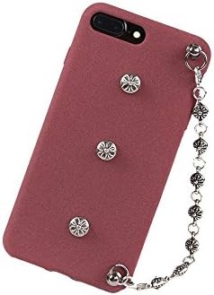 Levins- Retro Matte Chain Buckle Lovers IPHONE 6/6s Plus (5.5 inch) Mobile Phone Shell (Red)
