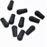 KAISH 10pcs American Thread 3 Way Toggle Switch Tip Switch Cap Knob for USA Les Paul Pickup Selector Switch/Switchcraft Switch Black