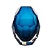 CASAMOTION Home Decor Accent Vase Diamond Shape Solid Color Hand Blown Art Glass Vase, Blue