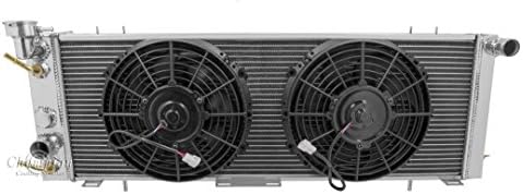3 Row Radiator,Aluminum & 2-10" Fans for 1991-2001 Cherokee, 1991-2001 Wagoneer, 1991-1992 Comanche Pickup Truck - Radiator by Champion, Part#1193