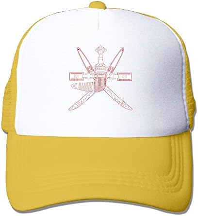 Oman National Emblem Mesh Hat Cool Adjustable Snapback Trucker Cap
