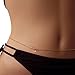 KOOMAGIC Womens Crystal Bikini Belly Body Chain Waist Link Fashion Beach Necklace Jewelry (Silver)