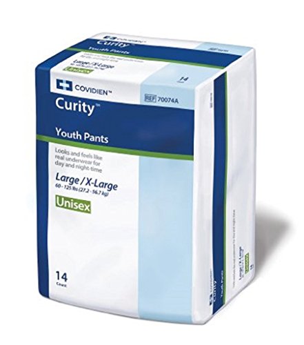 Curity SleepPants - Disposable Youth Briefs - Case of 56 - Model# 70074A