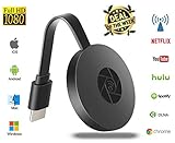 SEMSA Wireless Wifi Display Dongle – 1080P HDMI Portable Mini Digital TV Receiver Adapter Sharing HD Video from Phone to Big Screen Mirror TV, Projectors, PC Support for Miracast Airplay DLNA TV Stick