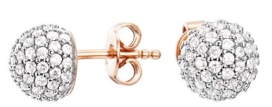 Esprit Jewels Damen-Ohrstecker 925 Sterling Silber Glam sphere rose ESER92607B000