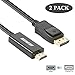 DisplayPort to HDMI 6 Feet Cable, Benfei 2 Pack DisplayPort to HDMI Male to Male Adapter Gold-Plated Cord for Lenovo, HP, ASUS, Dell and Other Brand primary