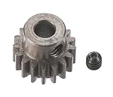 Robinson Racing Products 8717 Hard Bore 0.8 Module Pinion Gear, 17T, 5mm