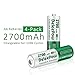 Deleepow Rechargeable AA Batteries Ni-MH 2700mAh Rechargeable Batteries Low Self Discharge AA Batteries, 4-Pack­