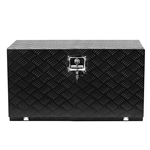 GarveeTech 24 in Heavy Duty Aluminum Stripes Plated Tool Box Pick Up Truck Bed…