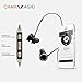 Wireless Bluetooth Headphones, CHARM&MAGIC Bluetooth 4.1 Earbuds Stereo Earphones, Lightweight Sports Earphones with Microphone, CVC 6.0 Noise Isolating Sweatproof Headset (Black)