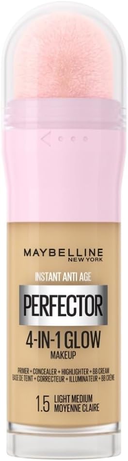 Maybelline Instant Anti Age Rewind 4-In-1 Glow Primer Concealer Highlighter 1.5
