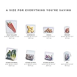 Stasher Reusable Silicone Storage Bag, Food Storage