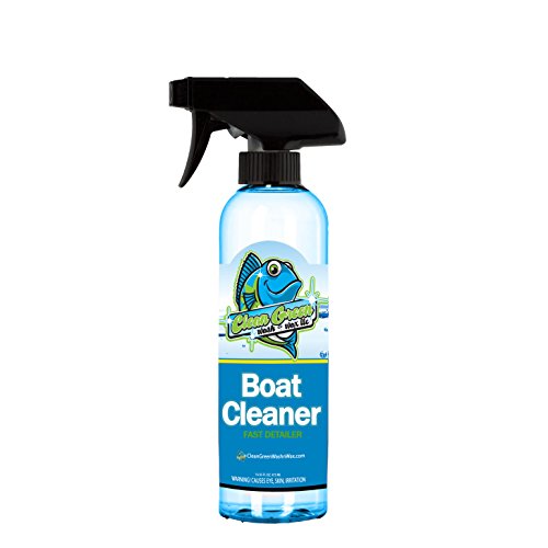 Clean Green Wash & Wax Boat Cleaner The Best Wipe Down Waterless Quick Detailer and Water Spot Preventer and Remover for Your Watercraft