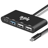 USB C Hub Portable Adapter - ikling 4 Port USB Hub with USB Type C Charging Port, USB 3.0, USB 2.0 Ports for New MacBook, MacBook Pro, ChromeBook Pixel HUAWEI Mate 10, Galaxy S8 and More