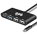 USB C Hub Multiport Adapter – ikling USB C to USB Adapter Portable Computers Accessories, Black