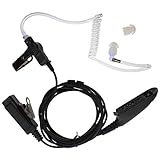 KENMAX Multi-pin FBI Style Covert Acoustic Air Tube Headset/Earpiece Mic For Motorola Radio HT750 HT1250 PR860 PRO5150 PRO5350 PTX700 PTX760 PTX780