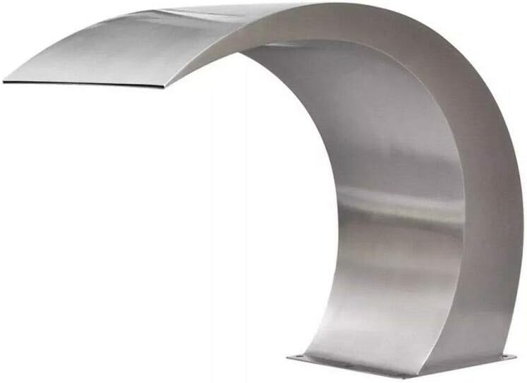 Chic Lovery 4289 Waterfall Fountain Stainless Steel Swimming Pool Water Feature Pond Garden Pool Decor