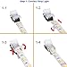 QIJIE LED Strip Connector Terminal 3 Pin 10mm Waterproof IP65 and IP54 for Dimmable, Dual Color, WS2812,WS2811 Digital Tape Light,Connect Strip to Extension Wire of 22~20 Gauge,Pack of 10