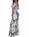BIUBIU Women's Elegant Off Shoulder Floral Party Bodycon Maxi Dress Beige 2XL