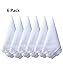 6/12 Pack of Ladies White Perfect Wedding Lace Cotton Handkerchiefs