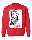 Shop4Ever® Marilyn Monroe Tattoo Crewneck Marilyn Monroe Sweatshirts