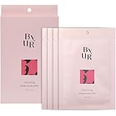 ByUR Vita Giving Keep Radiance Aqua Serum Mask - Dark Spots & Hyperpigmentation, Brightening & Hydrating, Hyaluronic Acid, Niacinamide, Vitamin C Daily Face Sheet Mask Pore Care Korean Skincare (4pc)