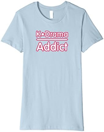 Women's Cute K-Drama Addict T-shirt XL Baby Blue