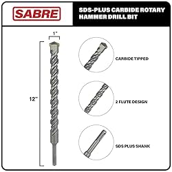Sabre Tools 1 Inch x 12 Inch SDS Plus Rotary Hammer