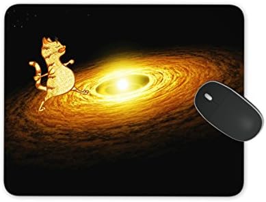 Kieona Smith Space Cat Mouse Pad Design Personalized Unique Surface Natural Rubber Anti Slide Mouse Pad
