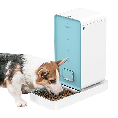 PETKIT Automatic Cat Feeder Dog Feeder 5.9lbs Capacity, iF Design Award 2018, Wi-Fi Enabled, App for iOS Android, Portion Control with Timer Programmable, Fresh Lock System Pet Feeder for Cat and Dog