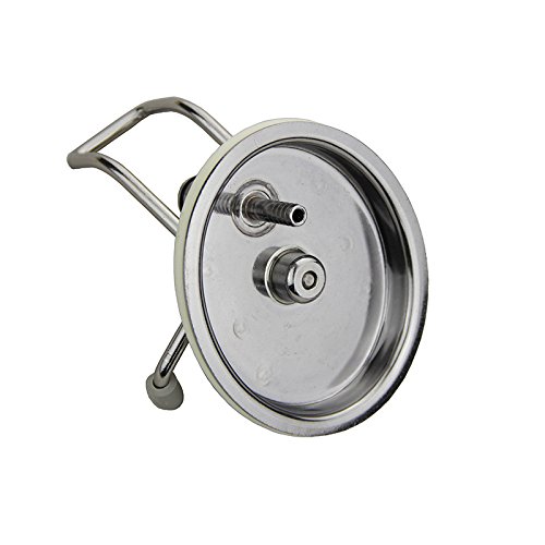 UP100® Carbonation Corny Beer Keg Lid Cornelius Style in-Built Pin/Ball Lock Gas Disconnect Homebrew Kegging - Thumbnail 3