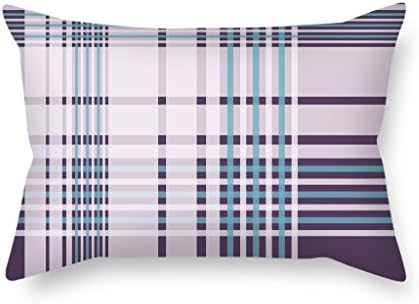 Throw Cushion Covers Of Tartan For Couples Home Office Birthday Car Seat Bf Wife 20 X 30 Inches / 50 By 75 Cm(double Sides)