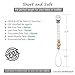 Ali+Oli Silicone Bead Pacifier Clip for Baby Girl or Boy (White Wood) Binky Soother Holder Leash, BPA Free, Keeps Teethers Safe, Chupetes para Bebes
