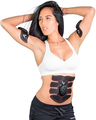 MUSCLE TONER &amp; ULTIMATE AB STIMULATOR FOR WOMEN/MEN (Abdominal Toning Belt)- Wireless EMS Muscle Trainer and Portable Fat Burner Fitness Equipment used for Arms/Legs/Waist/Abdomen