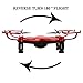 Coocheer JJRC H22 Mini Drone Double-sided Inverted Flight RC Quadcopter Red