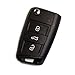 Proz Gear Silicone Key Fob Skin Case Cover for Volkswagen Golf 7 / GTI 7 / Golf R R20 / MK7 MKVII - Black