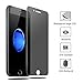 iPhone 7 Plus Screen Protector, Aonear Privacy Tempered Glass Screen Cover Film 9H Hardness and Easy Install Anti Spy Screen Protector for iPhone 7 Plus(Black)