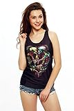 Ninimour Womens Fashion 3D Digital Print Gothic Punk Steampunk Tank Top Tee