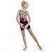 One-piece Colorful Ribbons Gymnastics Leotard Sleeveless Dance unitards for Little Girl, 130