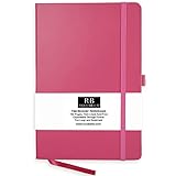 RICCO BELLO Classic Ruled Notebook with Pen Loop / 5.7 x 8.4 inches (Pink)