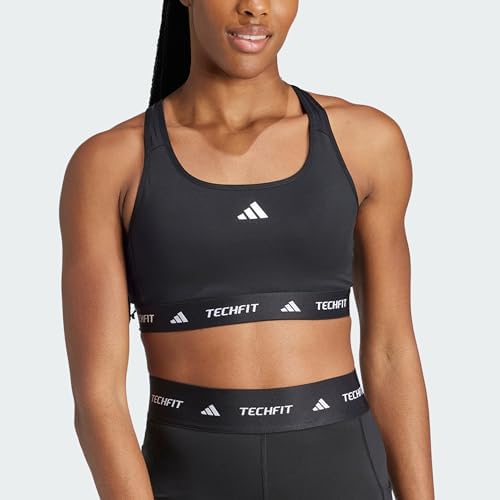 Donna Techfit Bra, Preto, XS