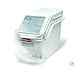 Rubbermaid Commercial Products ProSave Shelf Food Ingredient Bin with Scoop 100-Cup White Kitchen Food Storage Sugar/Grains/Rice/Baking Supplies
