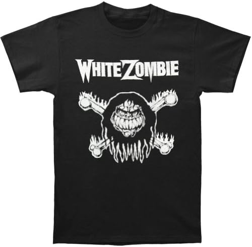 White Zombie Men's Monster Bones T-shirt Medium Black